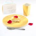 Life Healthy Eco Friendly OEM Non-toxic Bamboo Fibre Tableware Melamine Plates For Restaurant